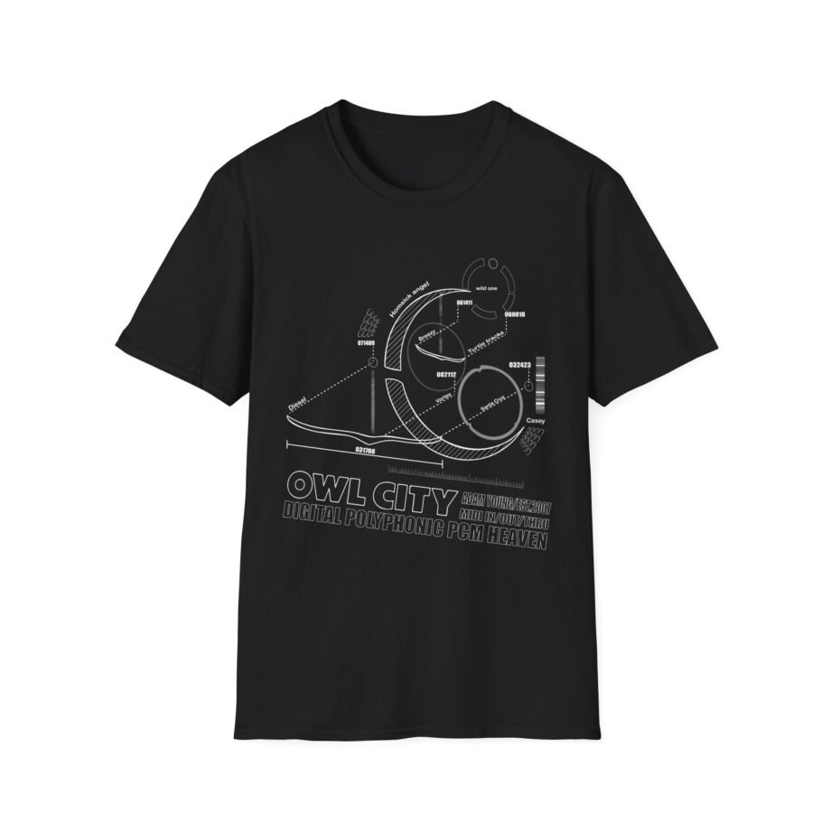 Owl City Schematic Unisex Soft-style T-shirt