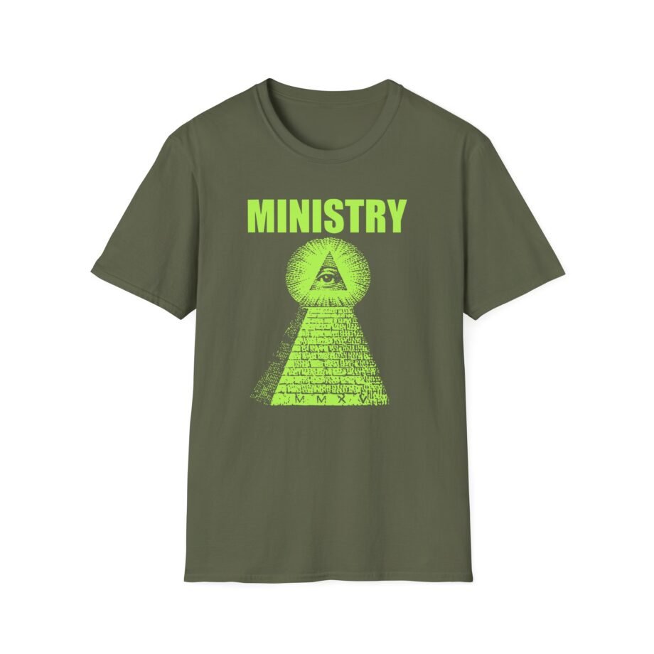 Ministry Glow-in-the-dark Pyramid Unisex Softstyle T-Shirt
