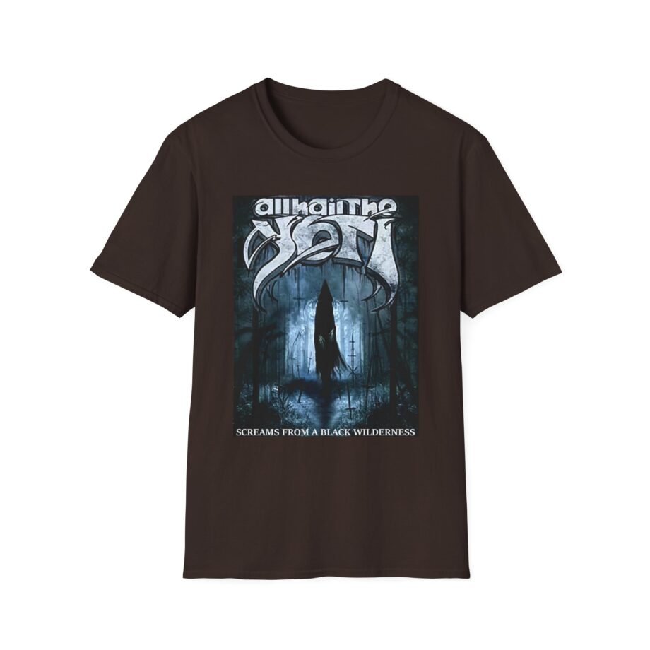 All Hail the Yeti Screams From a Black Wilderness Unisex Softstyle T-Shirt