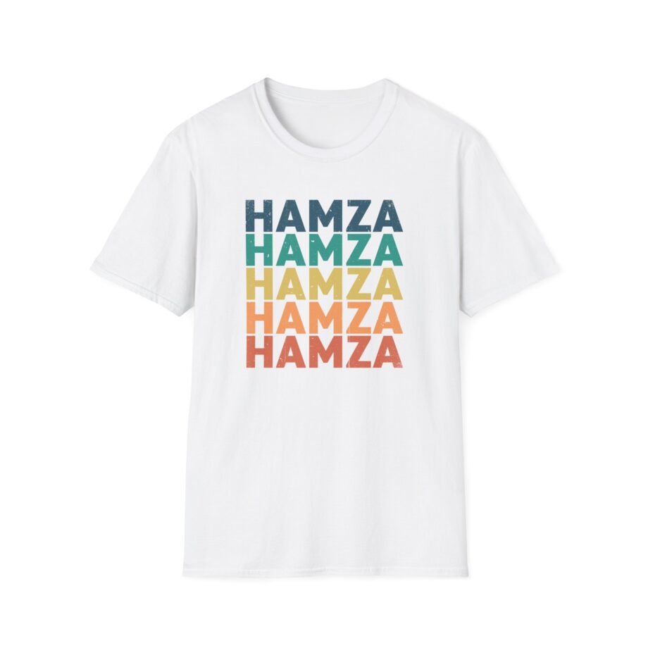 Hamza Name Unisex Softstyle T-Shirt