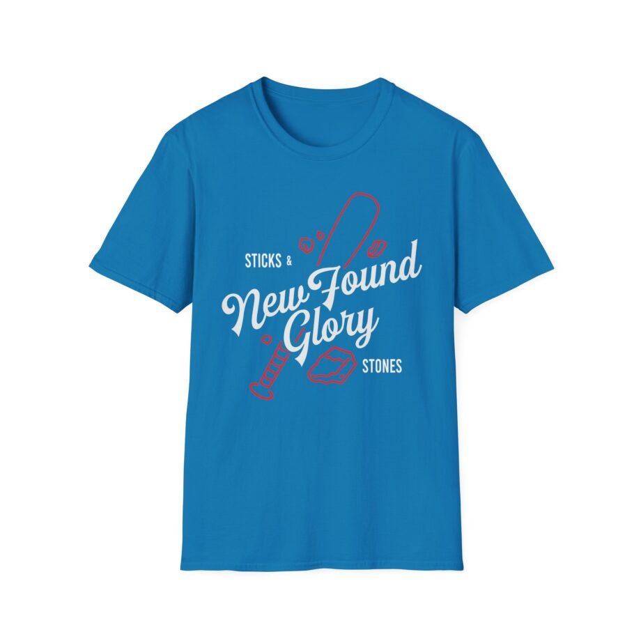 New Found Glory Sticks and Stones Baseball Unisex Softstyle T-Shirt