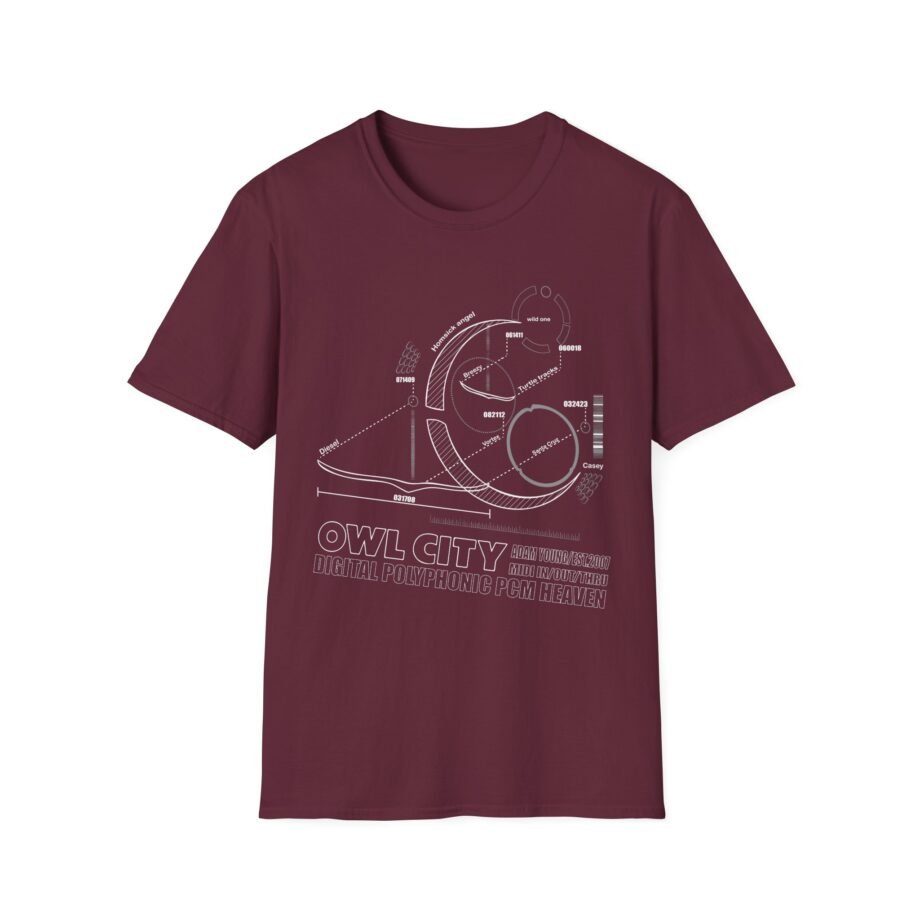 Owl City Schematic Unisex Soft-style T-shirt
