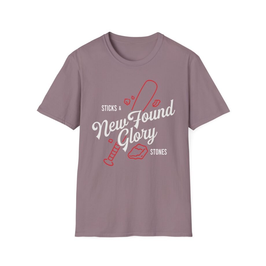 New Found Glory Sticks and Stones Baseball Unisex Softstyle T-Shirt