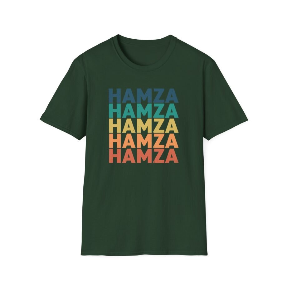 Hamza Name Unisex Softstyle T-Shirt