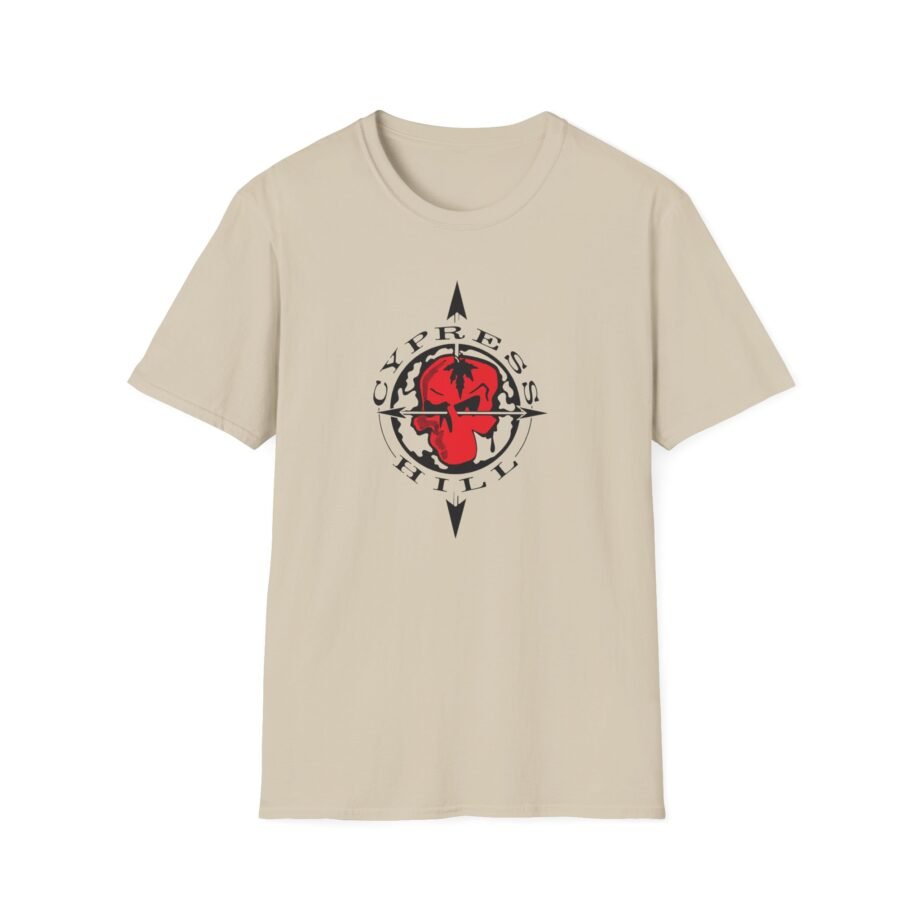 Cypress Hill Crazy Insane OG Skull N Compass Unisex Softstyle T-Shirt