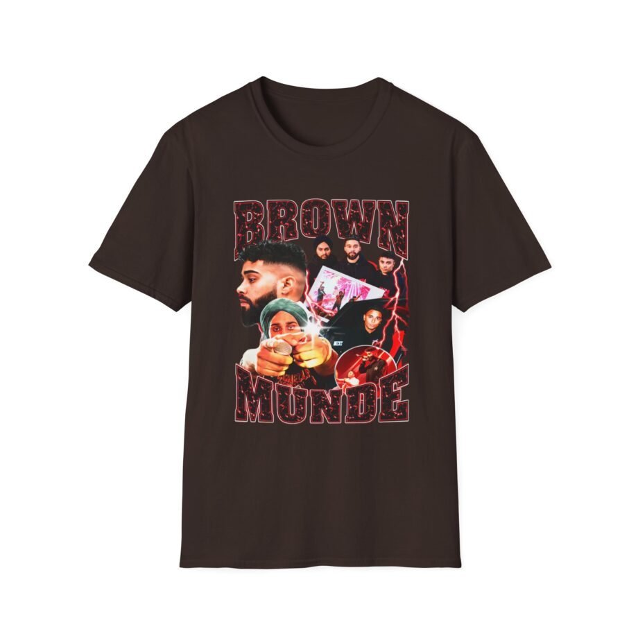 AP Dhillon Brown Munde Unisex Softstyle T-Shirt