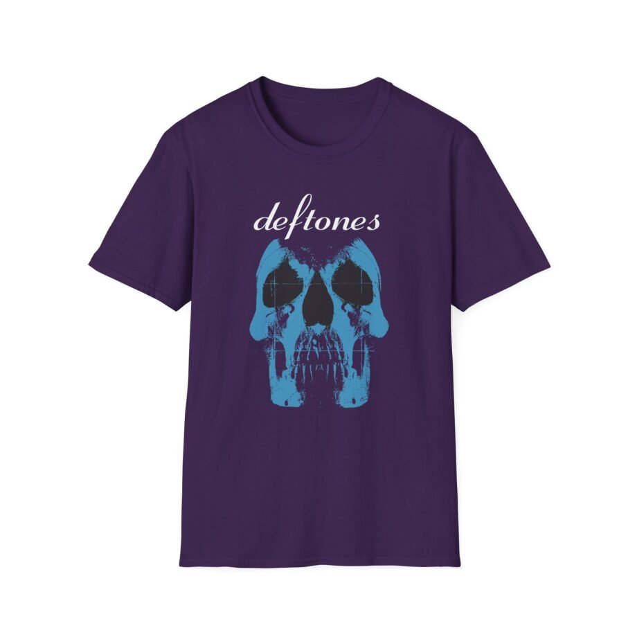 Deftones Blue Skull Unisex Softstyle T-Shirt