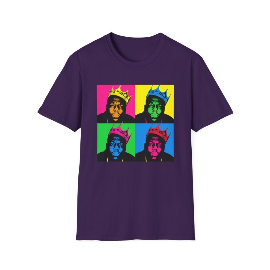 Biggie Smalls Crown Pop Art Unisex Softstyle T-Shirt