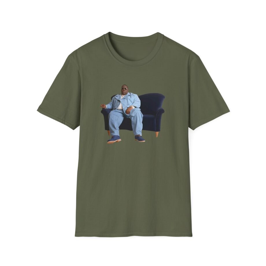 Biggie Smalls Couch Photo Unisex Softstyle T-Shirt
