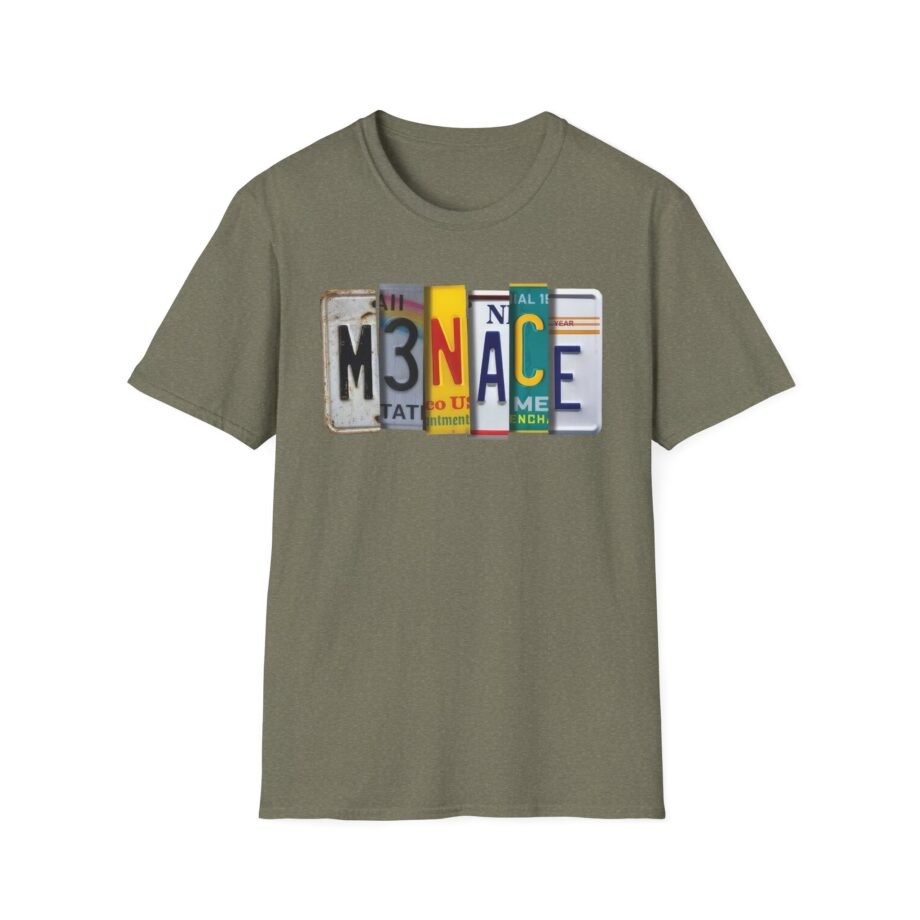 Kanel Joseph Menace License Plate Unisex Softstyle T-Shirt