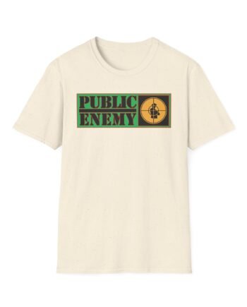 Public Enemy Nation Stack Text Unisex Softstyle T-Shirt