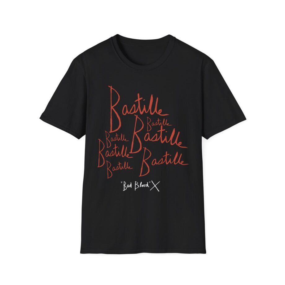 Bastille Bad Blood Handwriting Unisex Softstyle T-Shirt