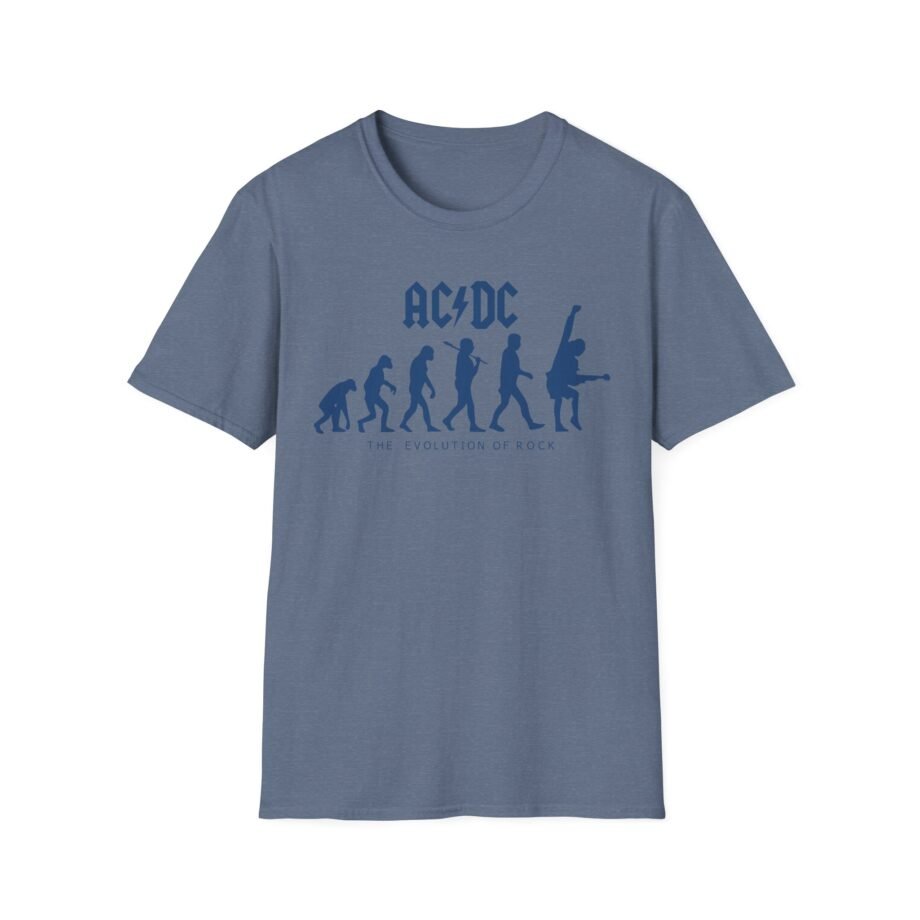 Acdc Evolution of Rock Unisex Softstyle T-Shirt