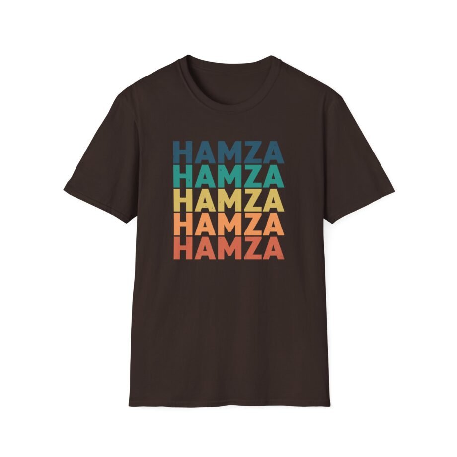 Hamza Name Unisex Softstyle T-Shirt