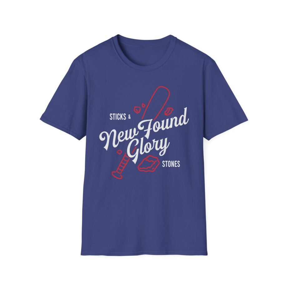 New Found Glory Sticks and Stones Baseball Unisex Softstyle T-Shirt