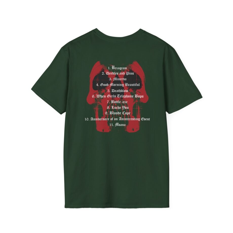 Deftones Red Skull Tracklist Unisex Softstyle T-Shirt