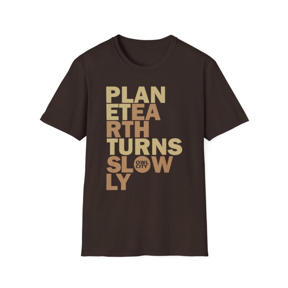 Owl City Planet Earth Turns Slowly Unisex Softstyle T-shirt