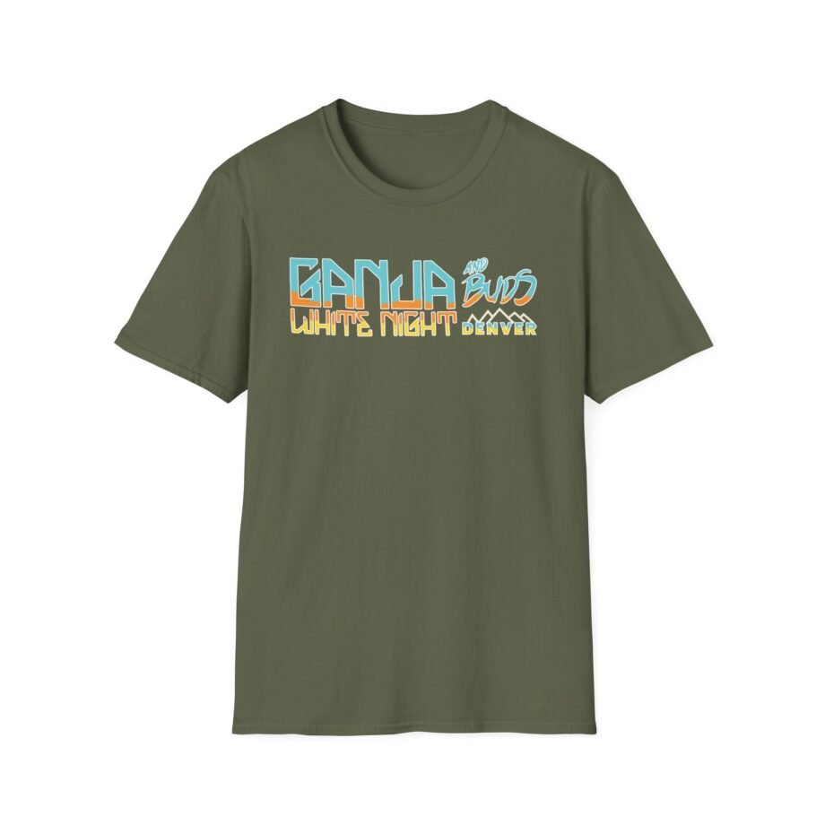 Ganja White Night Gwn & Buds Unisex Softstyle T-Shirt