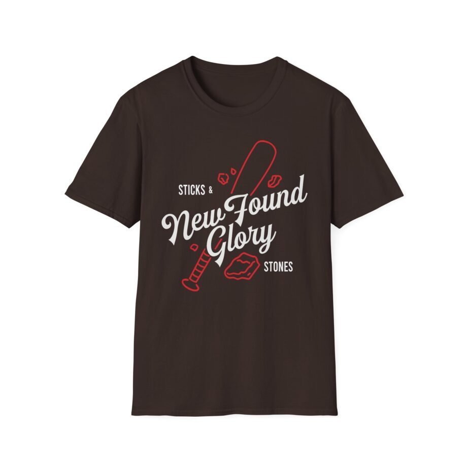 New Found Glory Sticks and Stones Baseball Unisex Softstyle T-Shirt