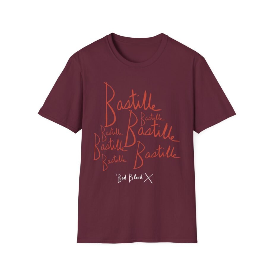 Bastille Bad Blood Handwriting Unisex Softstyle T-Shirt