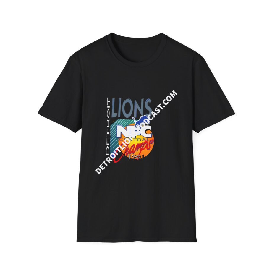 Detroit Lions 1991 Nfc Central Champ Unisex Softstyle T-Shirt