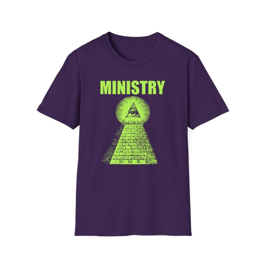 Ministry Glow-in-the-dark Pyramid Unisex Softstyle T-Shirt