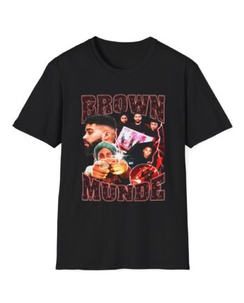 AP Dhillon Brown Munde Unisex Softstyle T-Shirt