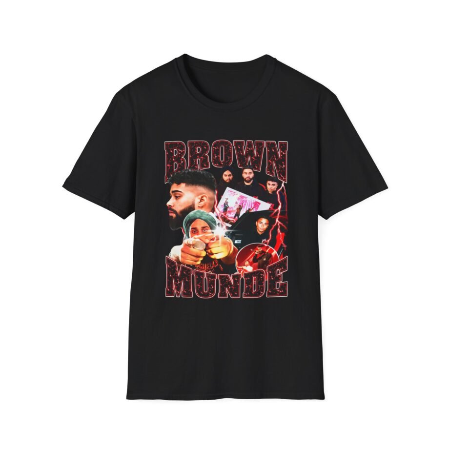 AP Dhillon Brown Munde Unisex Softstyle T-Shirt