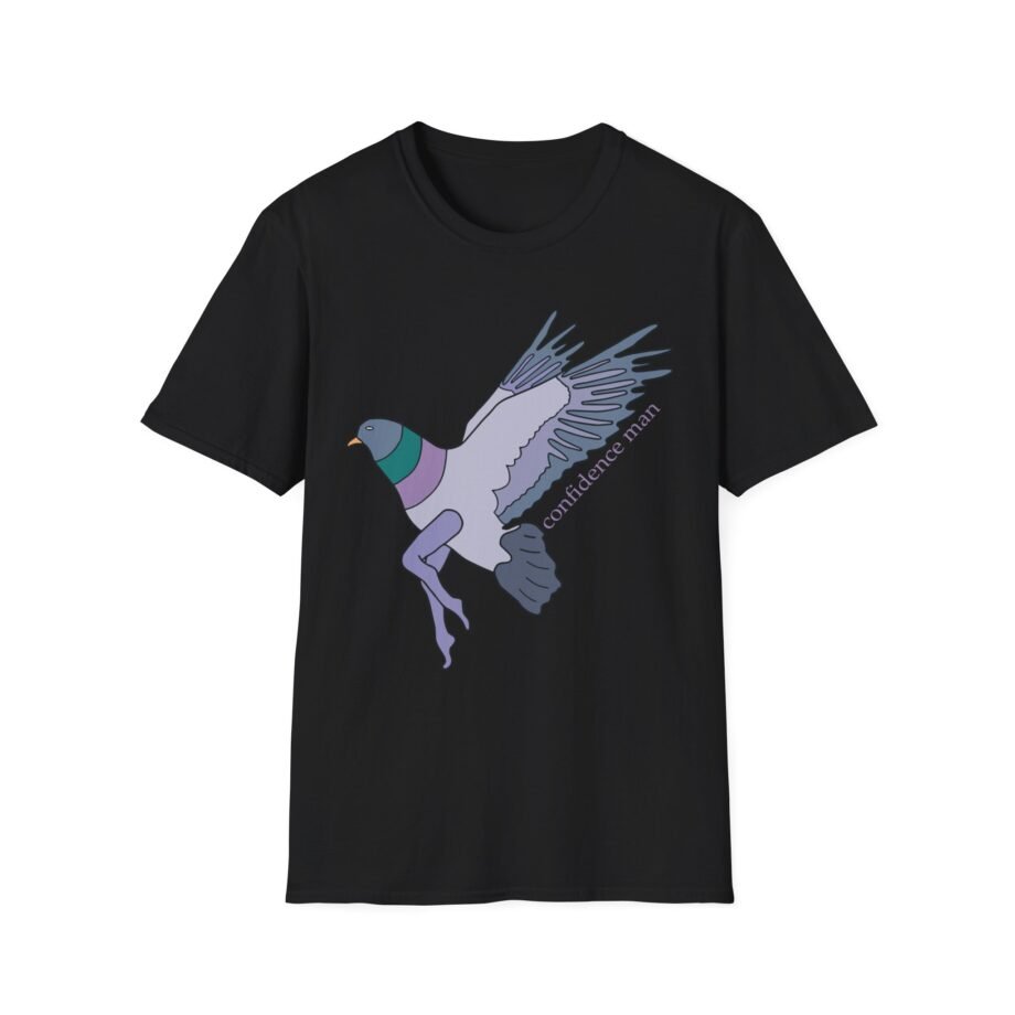 Confidence Man Pigeon Unisex Softstyle T-Shirt