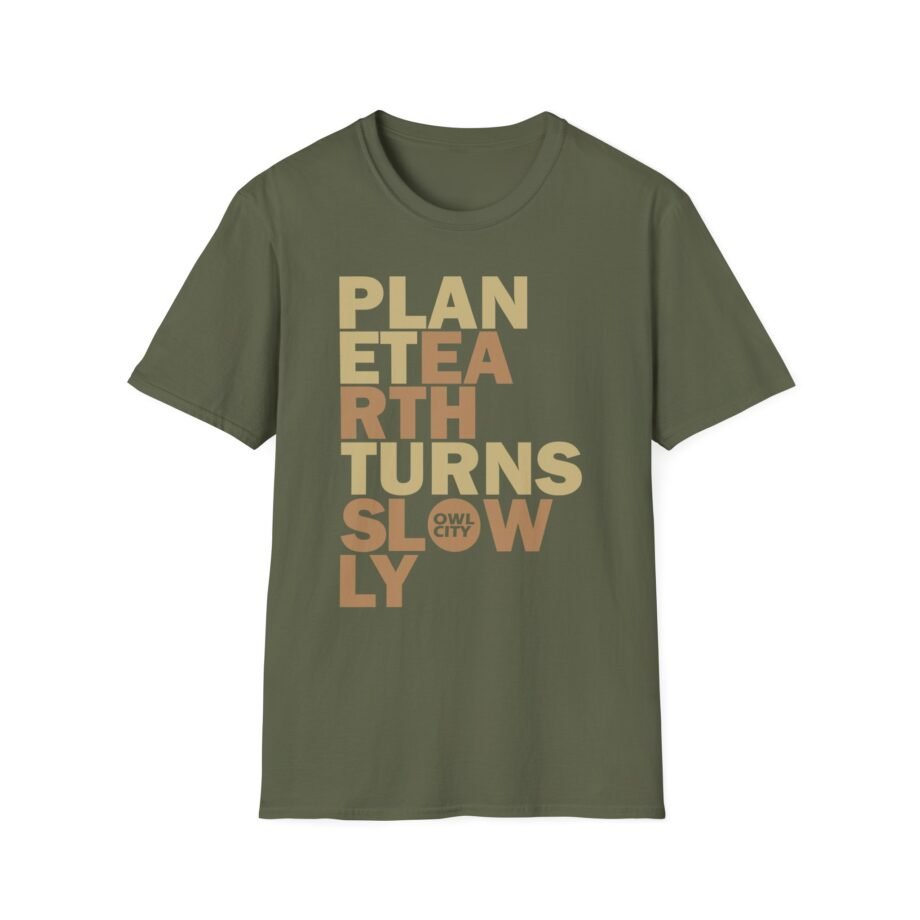 Owl City Planet Earth Turns Slowly Unisex Softstyle T-shirt