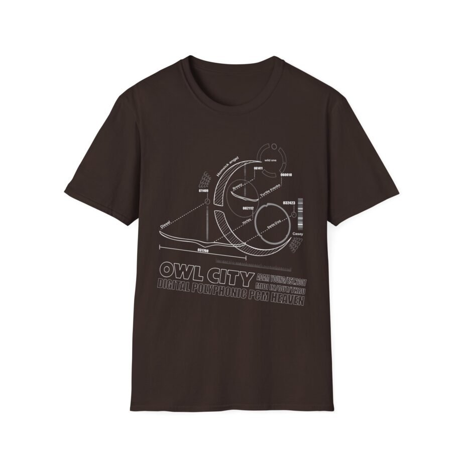 Owl City Schematic Unisex Soft-style T-shirt