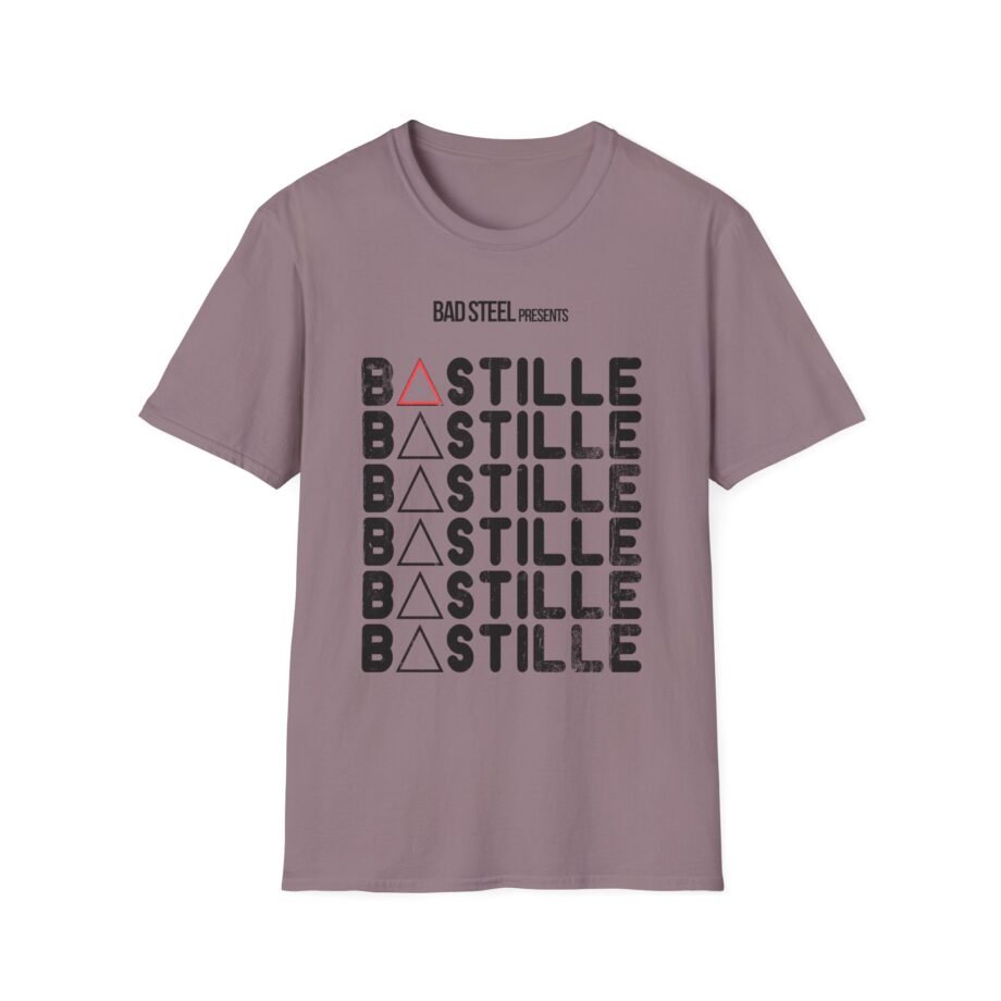Bastille X Repeat Logo Unisex Softstyle T-Shirt