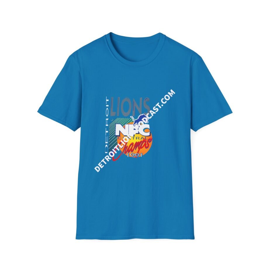 Detroit Lions 1991 Nfc Central Champ Unisex Softstyle T-Shirt