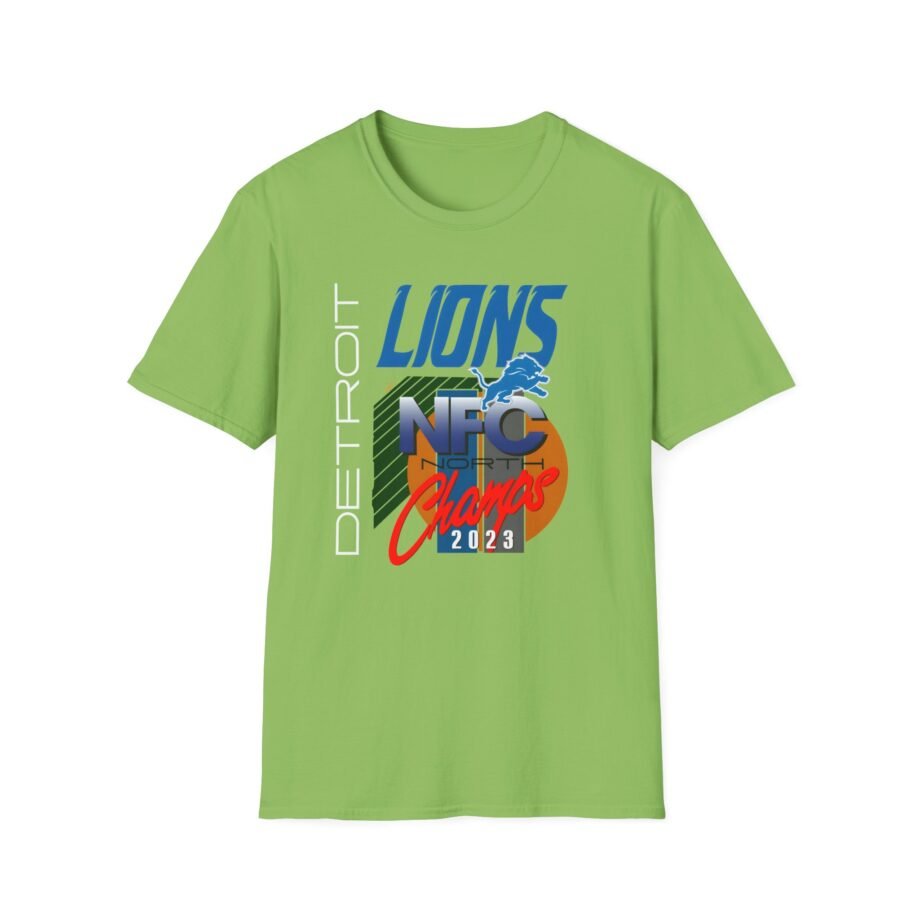 Detroit Lions 2023 Nfc North Champs Unisex Softstyle T-Shirt