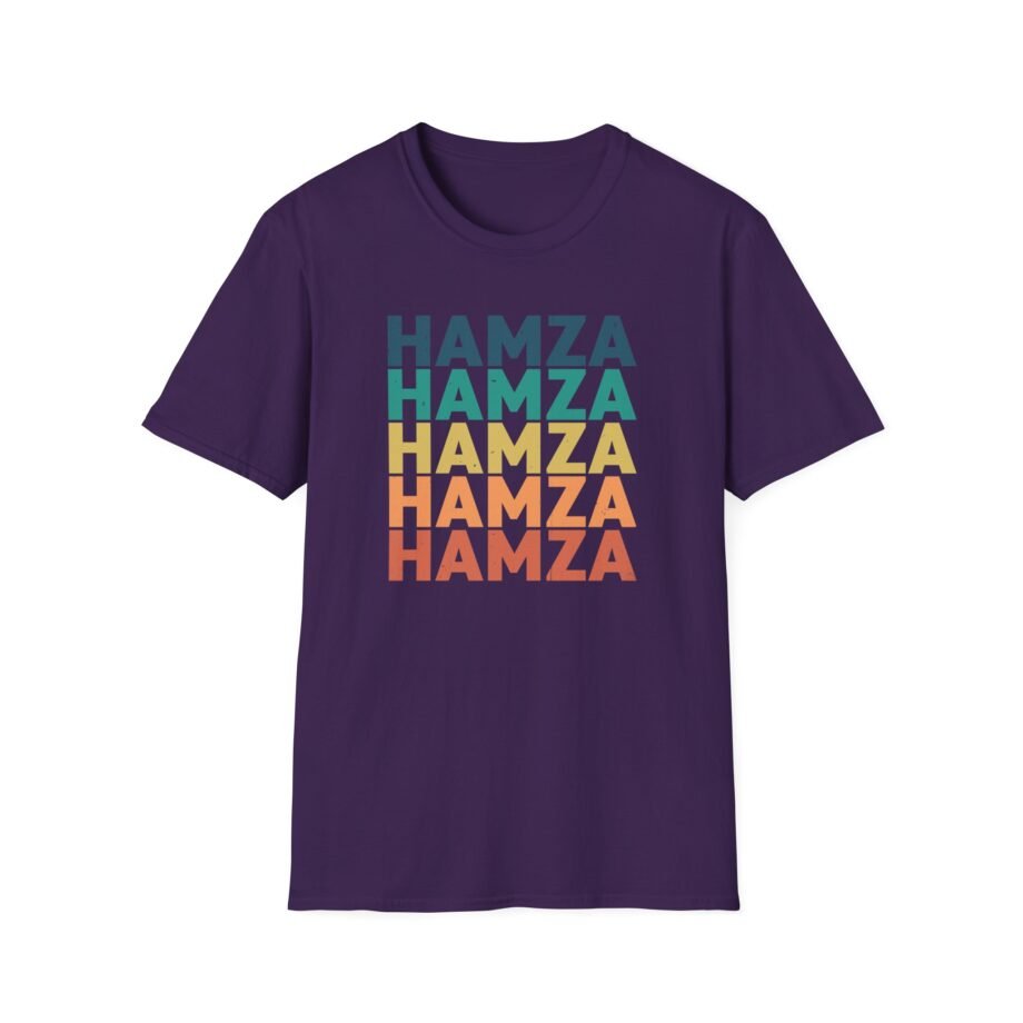 Hamza Name Unisex Softstyle T-Shirt
