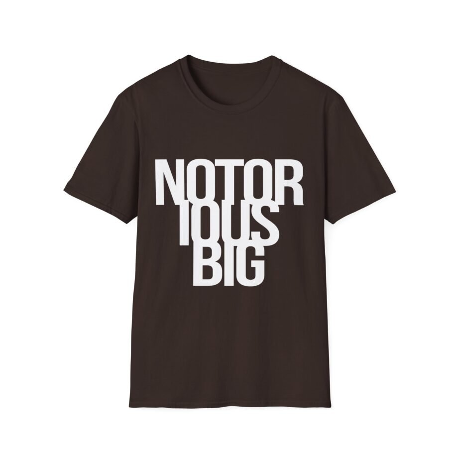 Biggie Smalls the Notorious B.i.g. Biker Unisex Softstyle T-Shirt