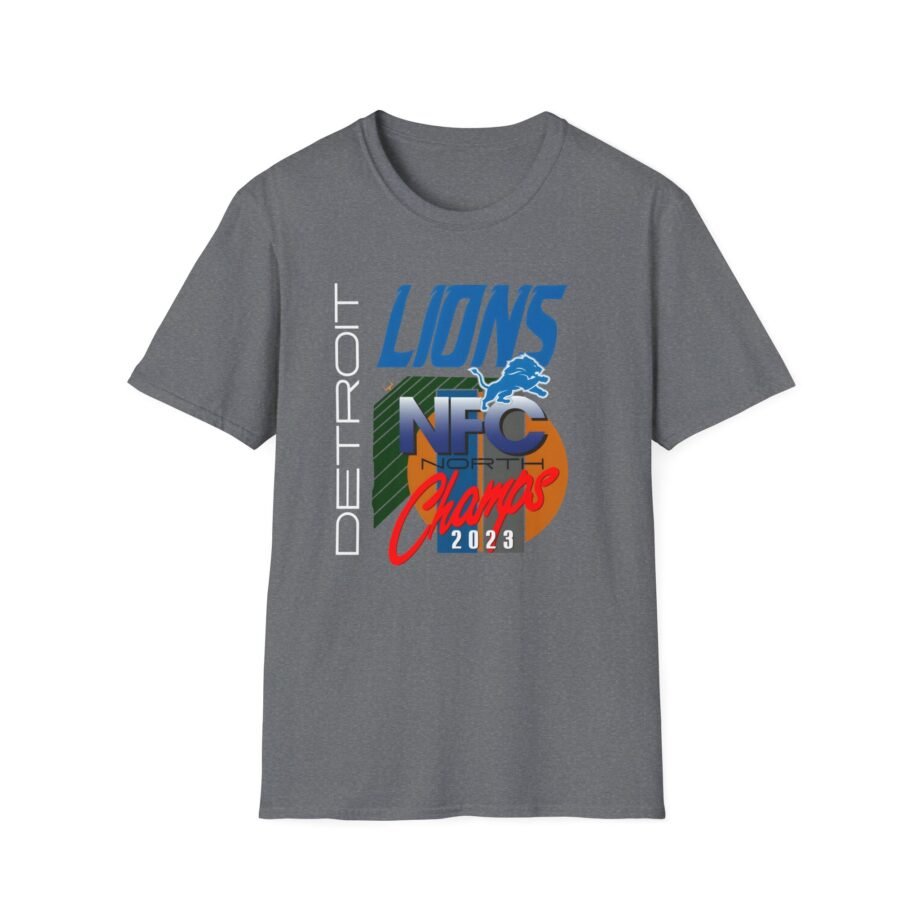 Detroit Lions 2023 Nfc North Champs Unisex Softstyle T-Shirt