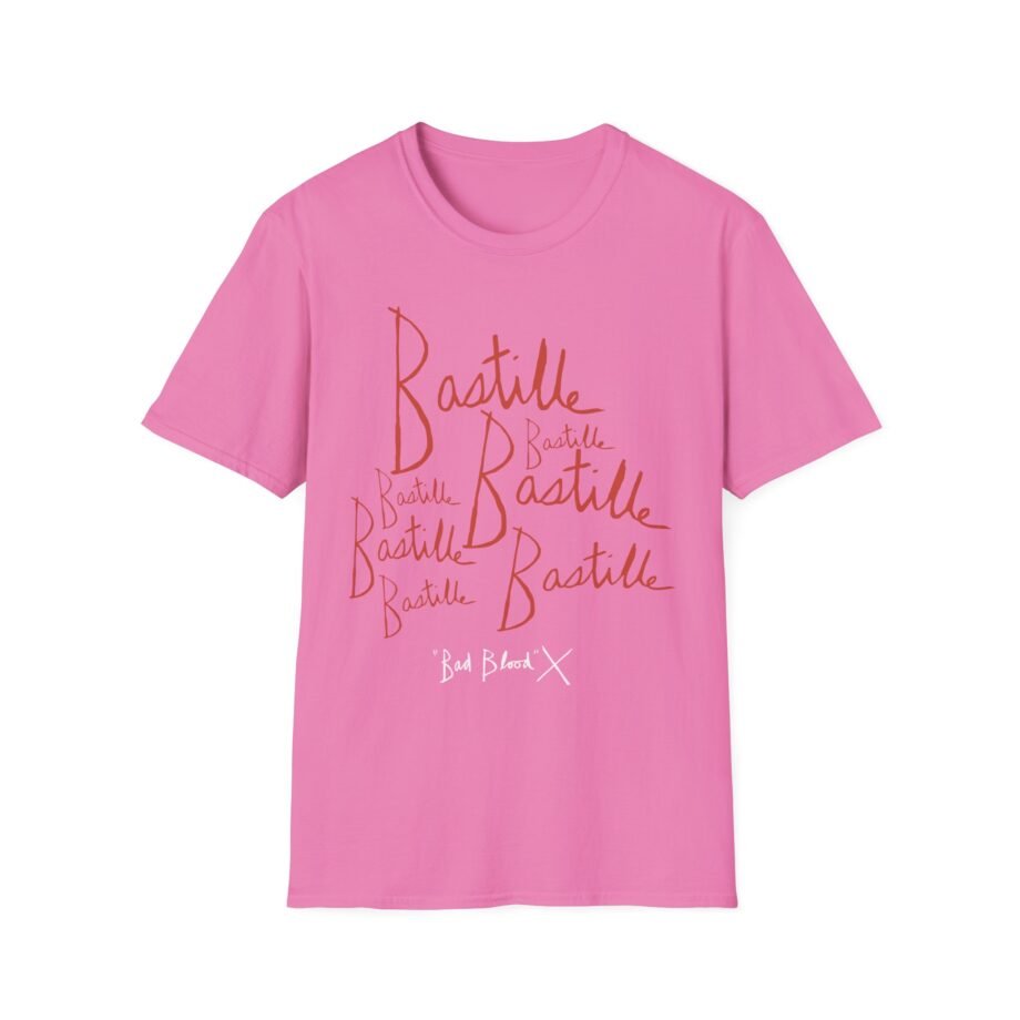 Bastille Bad Blood Handwriting Unisex Softstyle T-Shirt