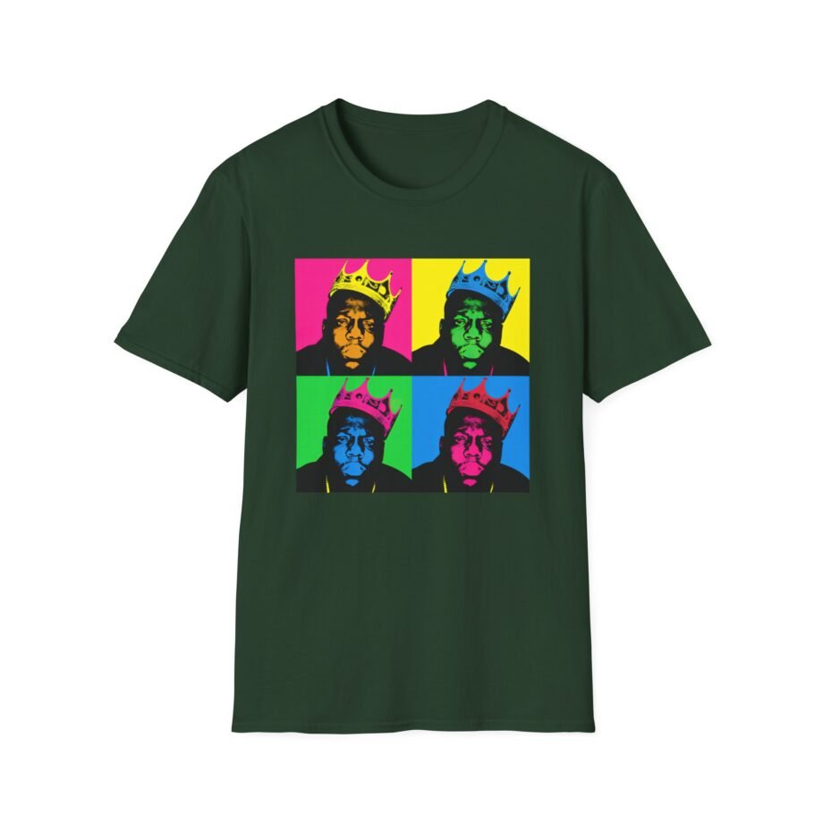 Biggie Smalls Crown Pop Art Unisex Softstyle T-Shirt