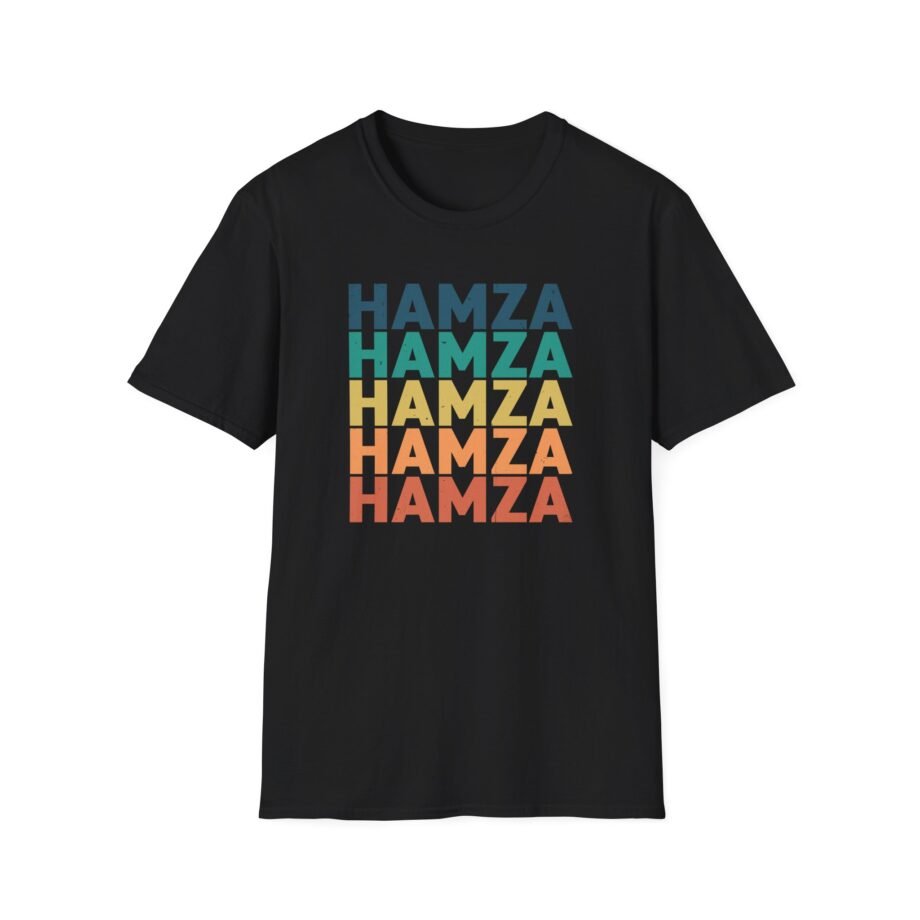 Hamza Name Unisex Softstyle T-Shirt
