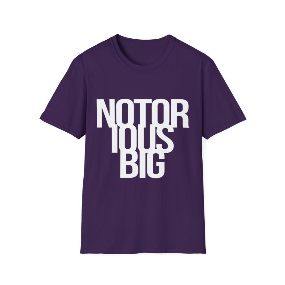 Biggie Smalls the Notorious B.i.g. Biker Unisex Softstyle T-Shirt