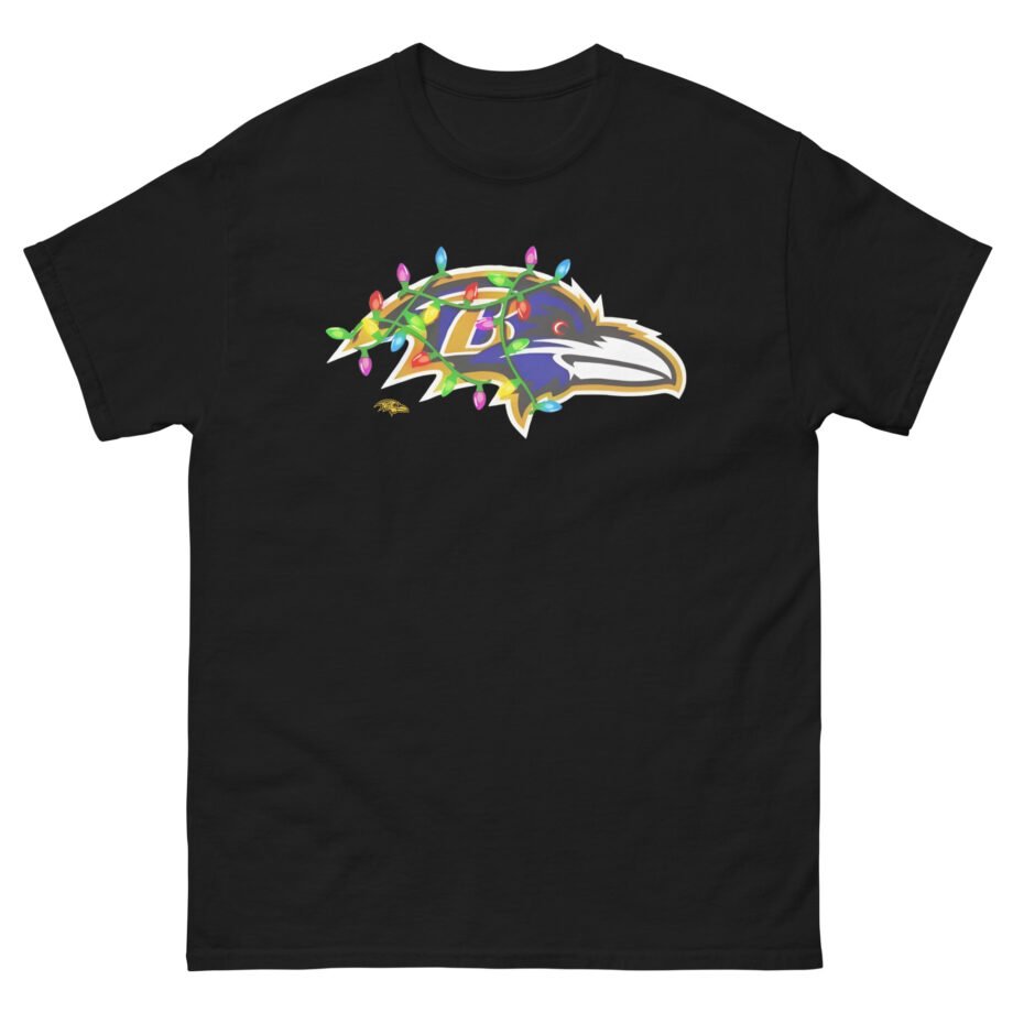 Ravens Primary Logo Holiday Lights Unisex classic tee