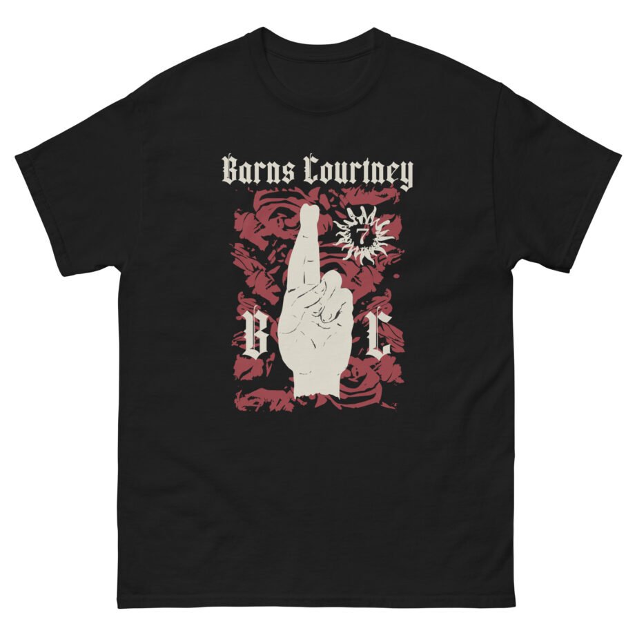 Barns Courtney Hicon Roses and Crossed Fingers Unisex classic tee