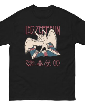 Jimmy Page Led Zeppelin Icarus & Union Jack Unisex classic tee