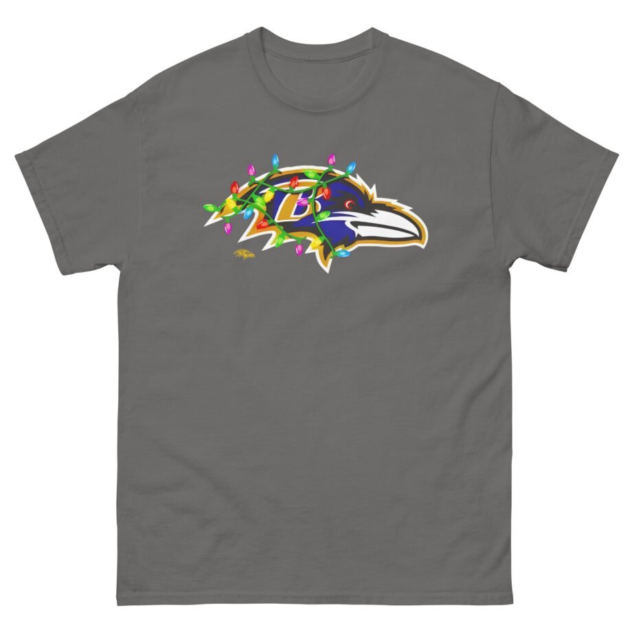 Ravens Primary Logo Holiday Lights Unisex classic tee