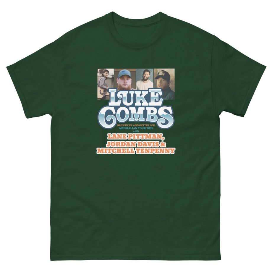 Luke Combs Growin Up and Gettin Old Australia Tour Unisex classic tee
