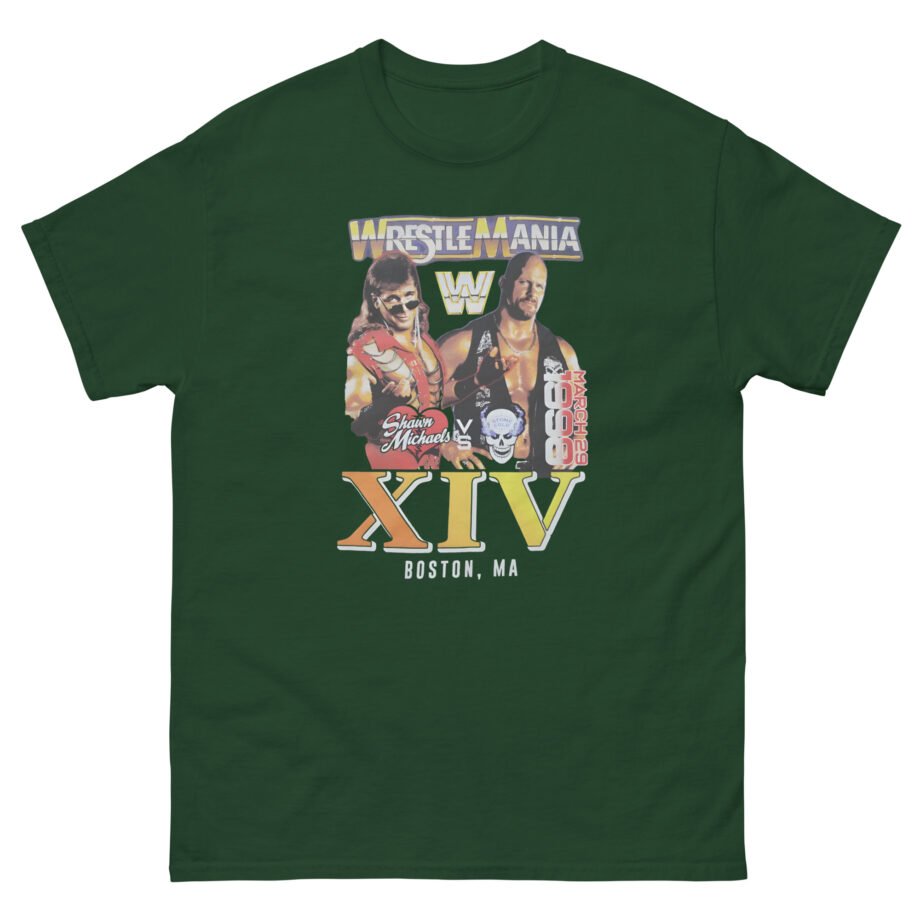 Lauv Wrestlemania Xiv 1998 Boston Unisex classic tee