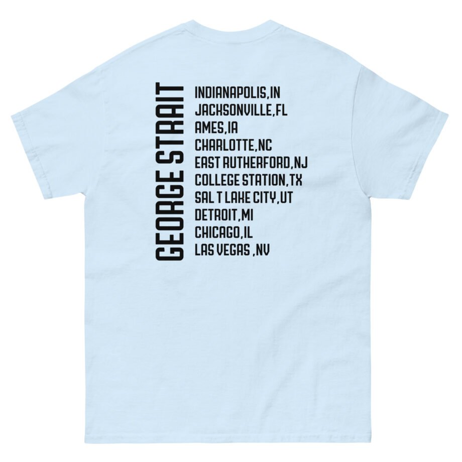 George Strait Heather Denim Silhouette Unisex classic tee