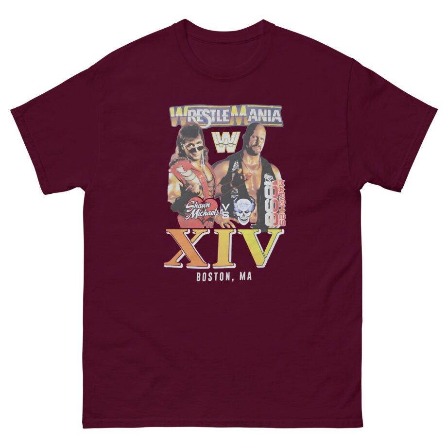 Lauv Wrestlemania Xiv 1998 Boston Unisex classic tee