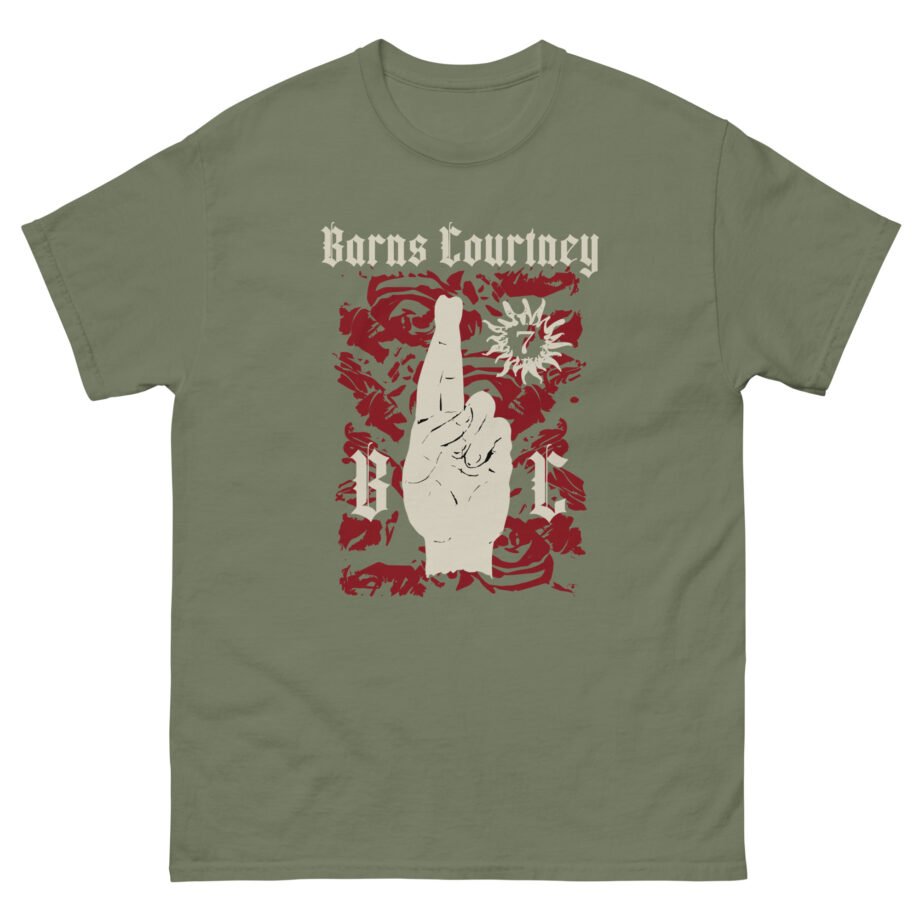 Barns Courtney Hicon Roses and Crossed Fingers Unisex classic tee
